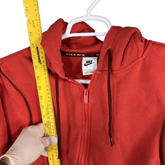 Nike Air Womens M Crimson Tracksuit Cropped Hoodie Joggers Athletic Lounge Set - Picture 11 of 16